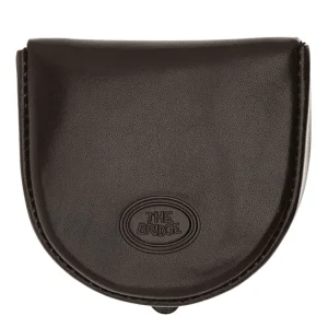 THE BRIDGE portaspicci in pelle tacco in cuoio nero