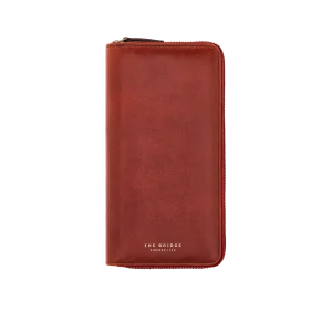 THE BRIDGE porta foglio uomo large in pelle LUPO marrone