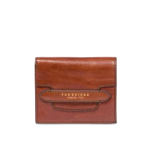 Portafoglio donna con patta mini The Bridge story cuoio