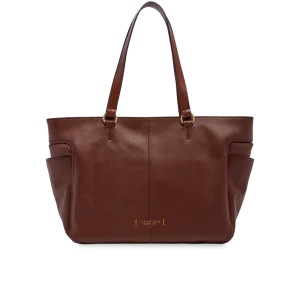 THE BRIDGE borsa shopping LETIZIA in pelle marrone