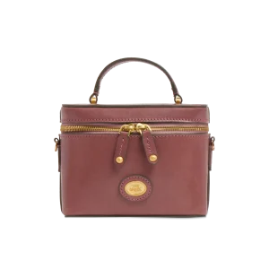 THE BRIDGE borsa bauletto in pelle  con tracolla removibile rosa orchidea