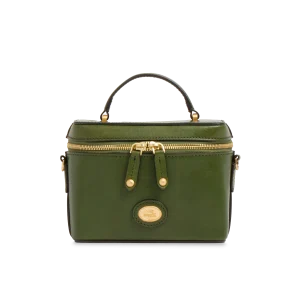 THE BRIDGE borsa bauletto in pelle  con tracolla removibile verde