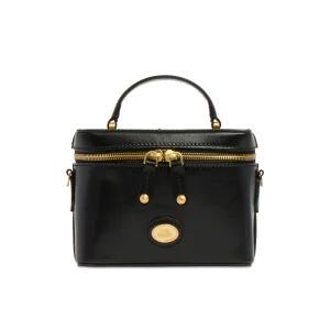 THE BRIDGE borsa bauletto in pelle  con tracolla removibile nero