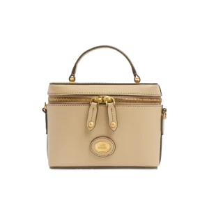 THE BRIDGE borsa bauletto in pelle  con tracolla removibile  burro