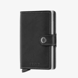 SECRID mini portafoglio miniwallet nero argento