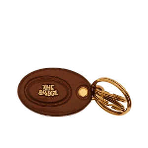 THE BRIDGE portachiavi story in cuoio marrone