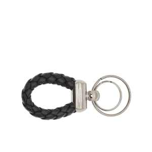 THE BRIDGE portachiavi story in cuoio nero