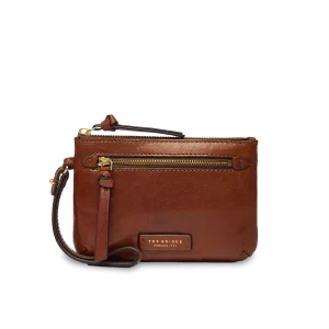 THE BRIDGE POCHETTE DA POLSO IN PELLE INGRID MARRONE