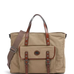 THE BRIDGE Guido Cartella pc 13 in canvas e cuoio marrone