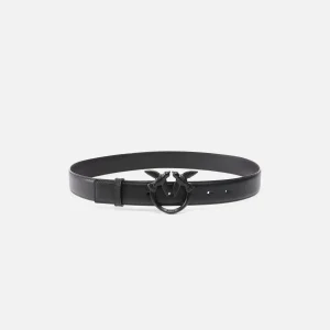 Cintura con fibbia tono su tono 3cm Pinko nero black