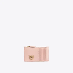 PINKO Porta carte con zip airone credit card  rosa