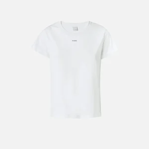 T-shirt mini logo PINKO BIANCO