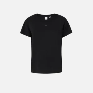 T-shirt mini logo PINKO NERO