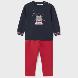 Completo 2 pezzi maglione e pantalone baby maschio
