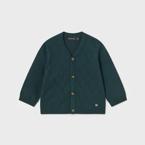 Giacca in maglia rombi baby maschio