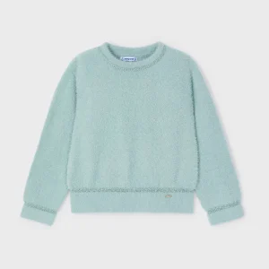 Maglione pellicciotto bambina