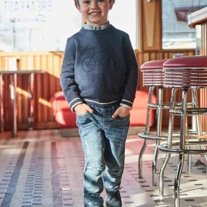 Jeans effetto strappato bambino