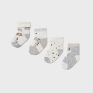 Set 4 calzini animaletti neonato