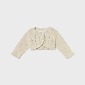 Cardigan lurex neonata Mayoral
