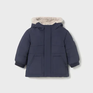 Giaccone con pellicciotto baby maschio Mayoral