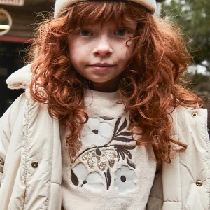 Felpa pelliccio fiore bambina Mayoral