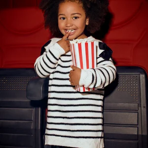 Vestito righe fiocco bambina Mayoral