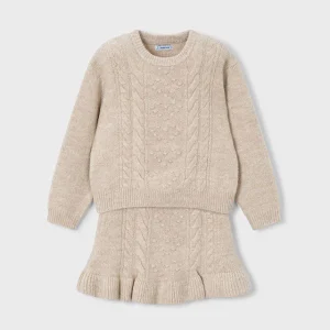 Completo gonna e maglione bambina Mayoral