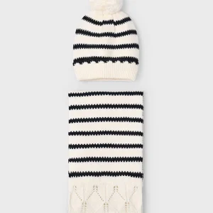 Set cappello e sciarpa righe bambina Mayoral