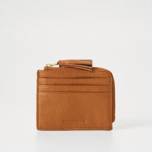 COCCINELLE portatessere tassel in pelle cuir