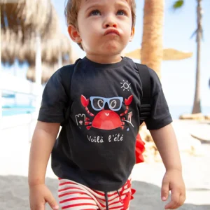 Maglietta manica corta motivo interattivo baby maschio