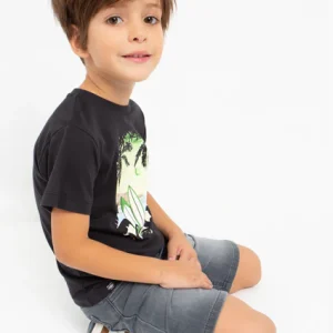 Maglietta con motivo stampato in cotone sostenibile bambino