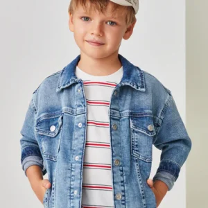 Giubbotto jeans cotone sostenibile bambino Mayoral