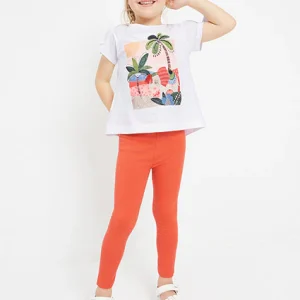 Completo 2 pezzi cotone sostenibile bambina