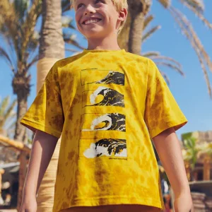 Maglietta tie dye motivo stampato cotone ragazzo