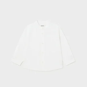 Camicia manica lunga colletto coreana baby maschio