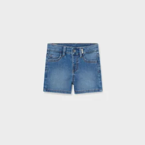 Bermuda jeans di cotone baby maschio