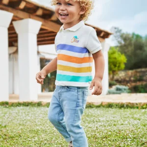 Pantalone jeans slim fit di cotone baby maschio