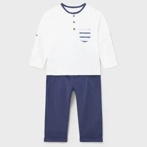 Completo 2 pezzi di cotone baby maschio