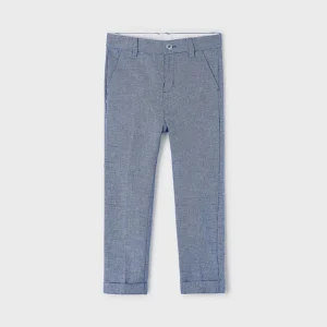 Pantalone chino lino bambino