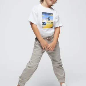Pantalone skater di cotone bambino