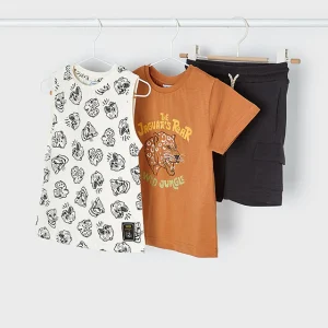 Completo 3 pezzi sporty di cotone bambino