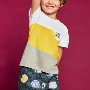 Costume bermuda stampato poliestere riciclato bambino