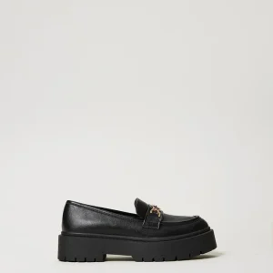 TWINSET Mocassini con morsetto Oval T