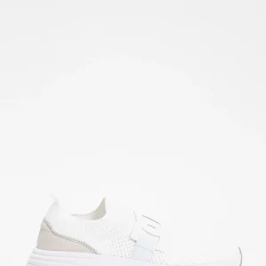 TWIN SET Sneakers SLIP ON IN tessuto leggero bianco