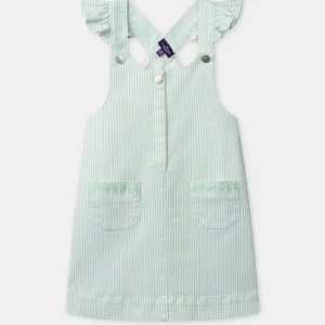 Robe à rayures vertes Fille