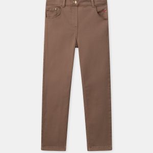 Jean slim marron Fille