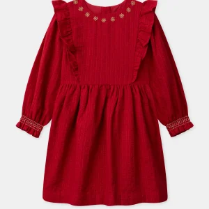 Abito Rosso a Volant per Ragazze a Natale