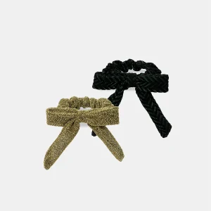 2 elastici brillanti verdi e gialli per ragazze