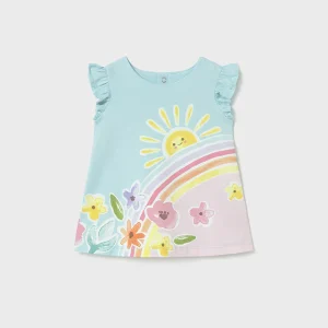 Abito con stampa neonata Mayoral