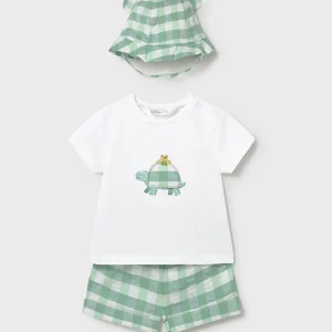 Completo pantalone corto e capp